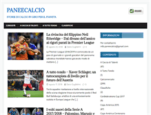 Tablet Screenshot of paneecalcio.com